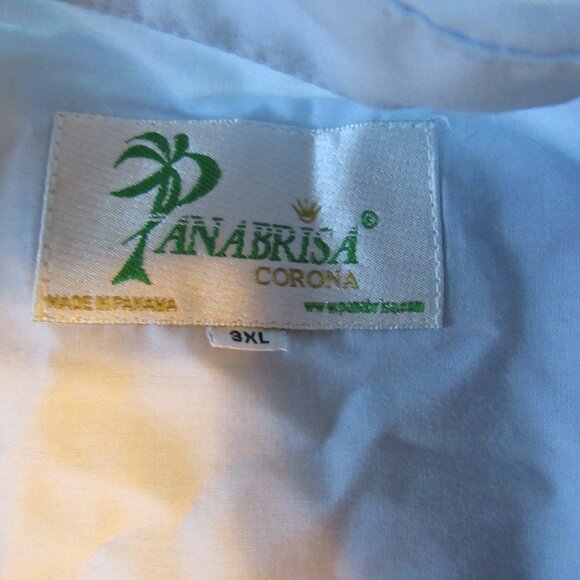 Mens Vtg Panabrisa Corona Guayabera Linen Shirt Sz 3XL - Picture 4 of 6